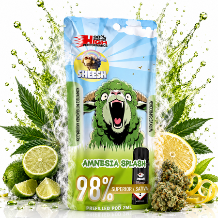 Sheesh Signature Pods | 98% Superior Blend | Amnesia Splash gropsshandel