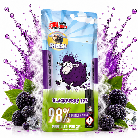 Sheesh Signature Pods | 98% Superior Blend | Blackberry Ice grosshandel