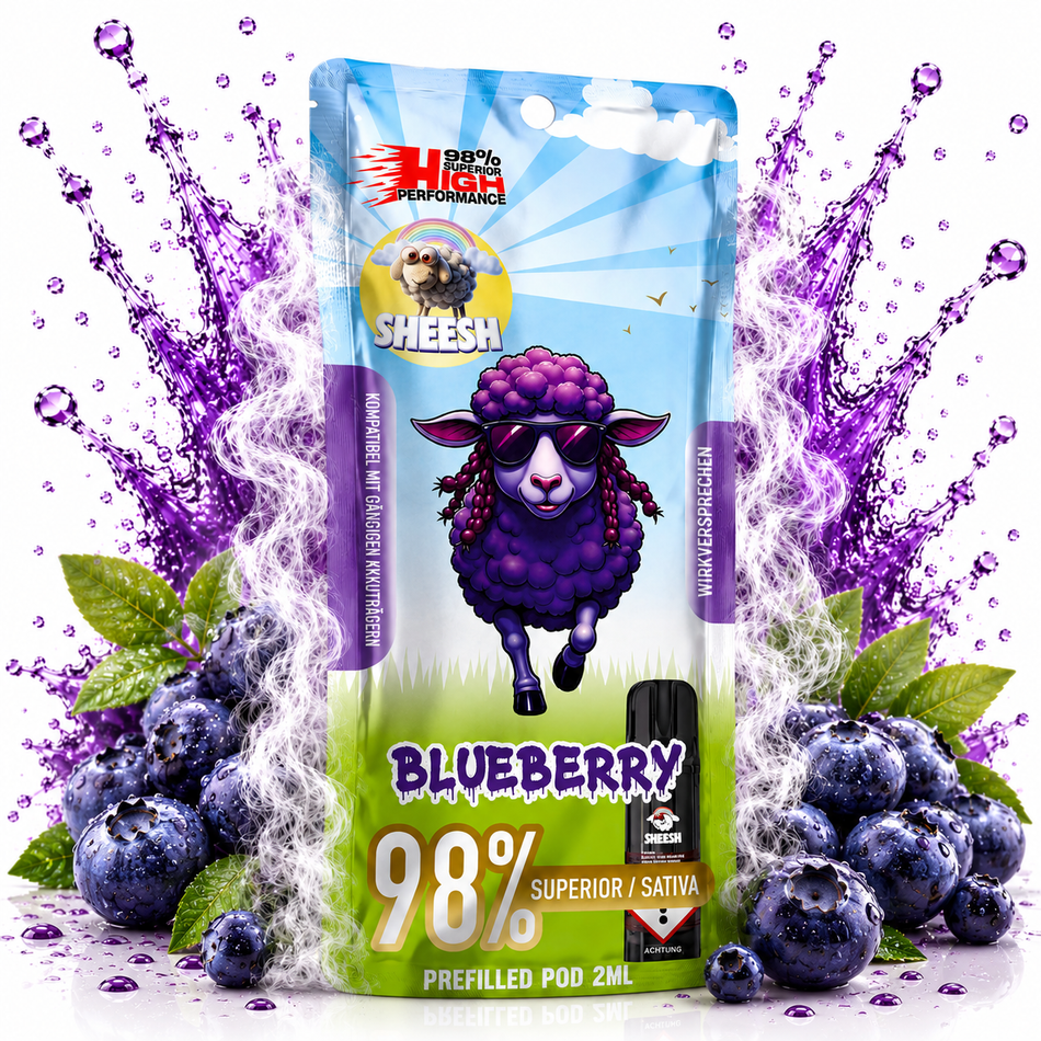Sheesh Signature Pods | 98% Superior Blend | Blueberry grosshandel