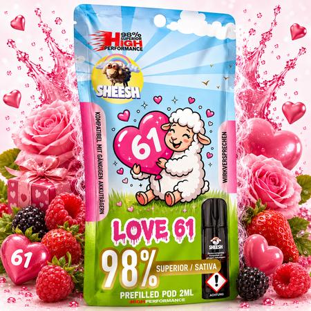 Sheesh Signature Pods | 98% Superior Blend | Love61 grosshandel