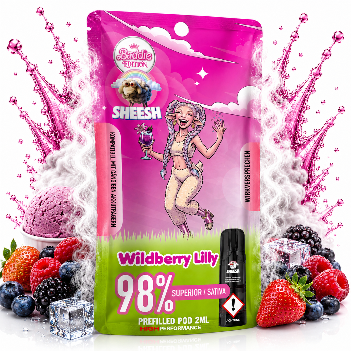 Sheesh Signature Pods | 98% Superior Blend | Wildberry Lilly grosshandel