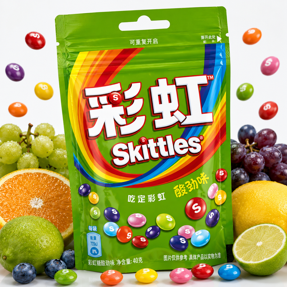 Skittles Asia Edition | Sour Fruits 40g grosshandel