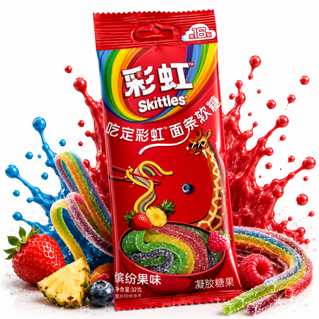 Skittles | Noodle Gummys 32g grosshandel