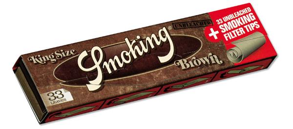 BROWN Unbleached King Size Papers & Tips | Smoking