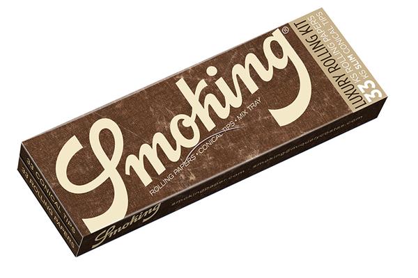 Brown Luxury Rolling Kit KS Papers & Tips | Smoking
