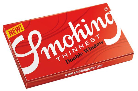 Red THINNEST Double Window Regular Papers | Smoking