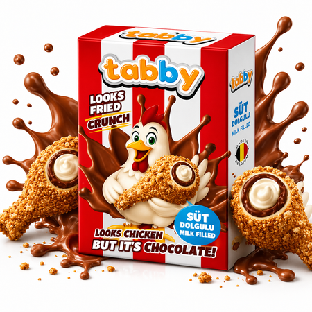 Tabby Milk Cream Chicken Schokolade 50g grosshandel