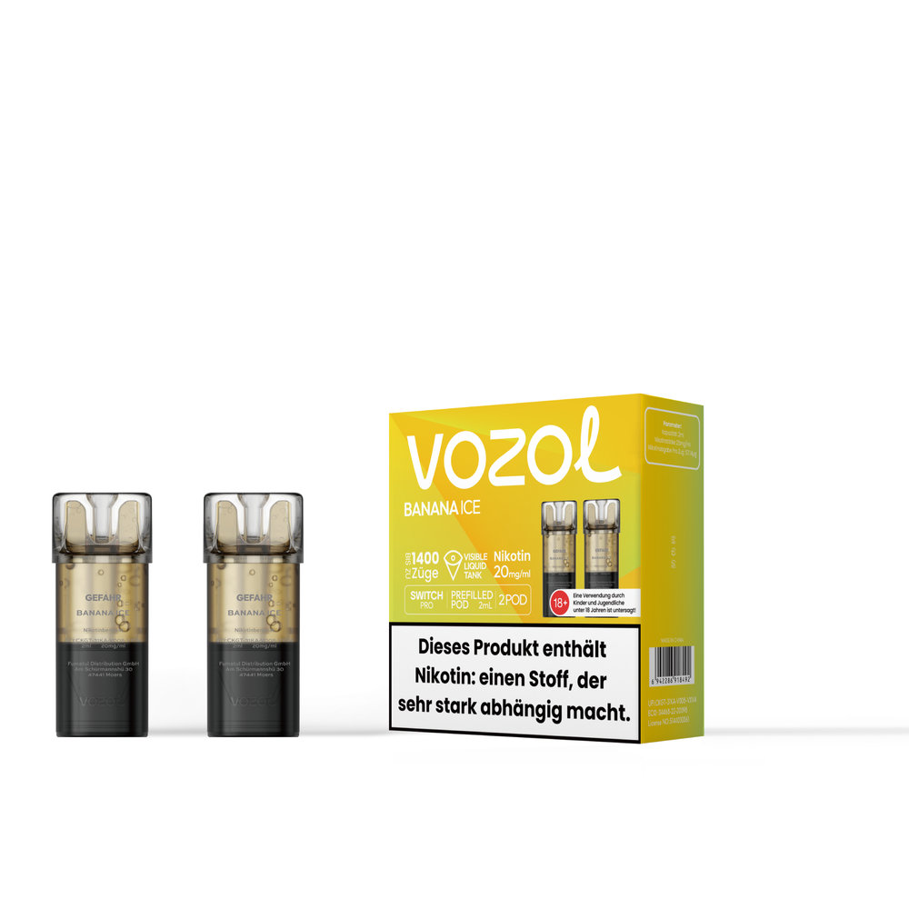 Vozol Switch Pro Pods Banana Ice im Großhandel günstig kaufen
