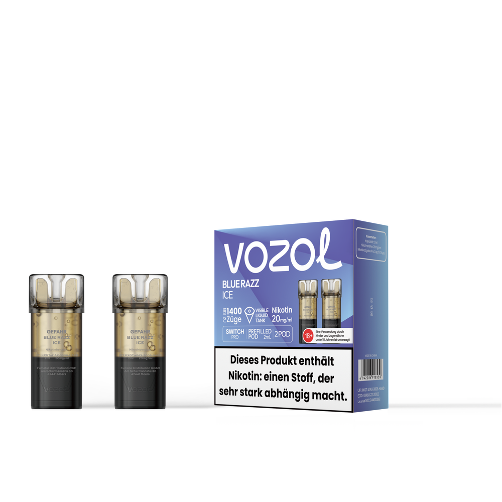 Vozol Switch Pro Pods Blue Razz Ice im Großhandel günstig kaufen