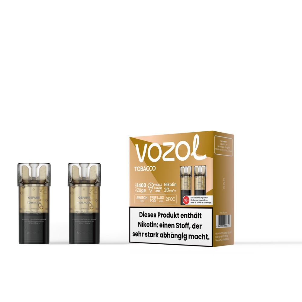 Vozol Switch Pro Pods Tobacco im Großhandel günstig kaufen