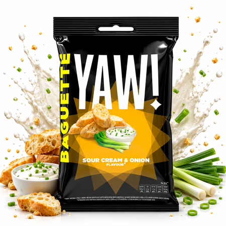YAW | Baguette Snack | Sour Cream & Onion 50g grosshandel