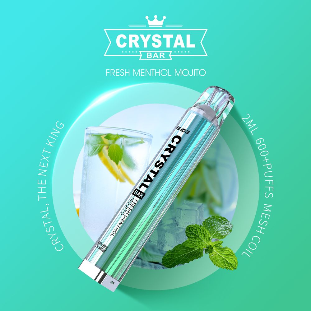 Crystal Bar Vape - Fresh Menthol Mojito