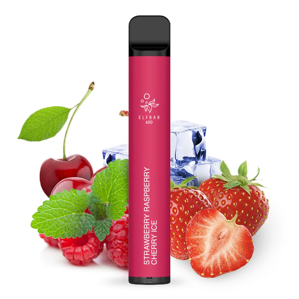 Elf Bar 600 E-Zigarette Vape Strawberry Raspberry Cherry Ice im Großhandel kaufen