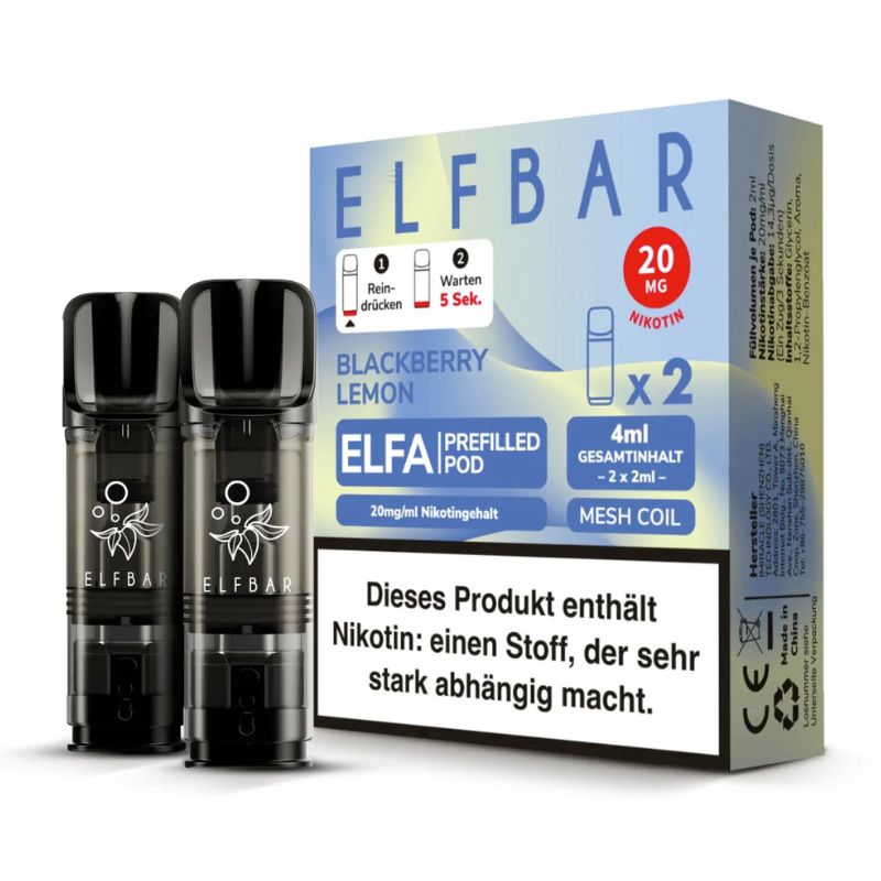 Elfbar ELFA Blackberry Lemon Pods im Großhandel günstig kaufen