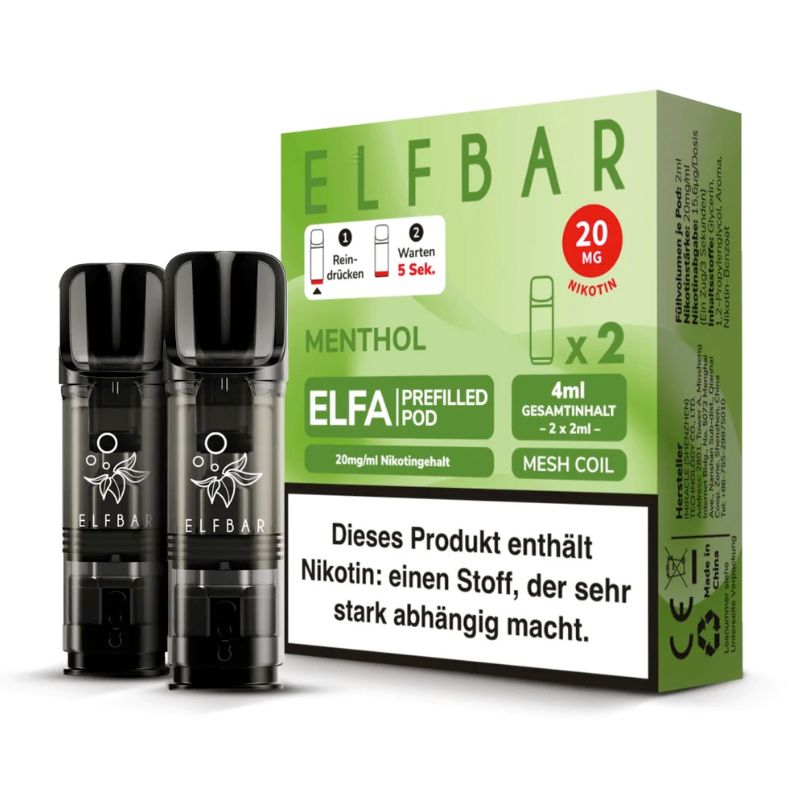 Elfbar ELFA Menthol Pods im Großhandel günstig kaufen