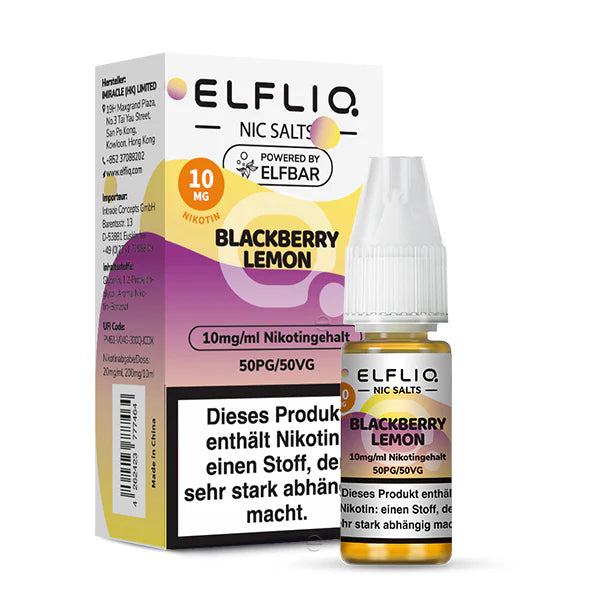 ELFLIQ Liquid | Blackberry Lemon 10mg