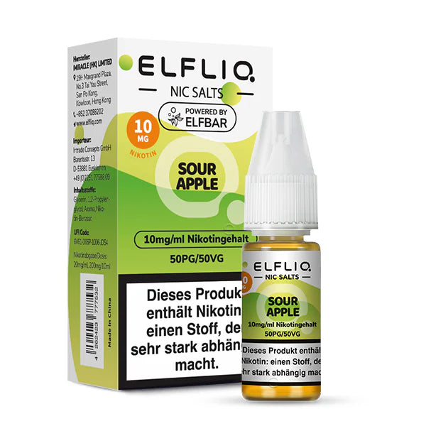 ELFLIQ Liquid | Sour Apple 10mg