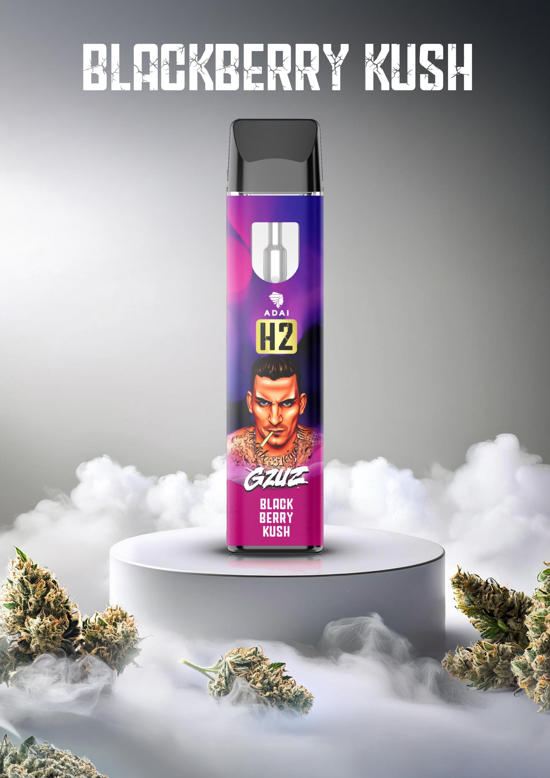 h2 vape gzuz Gzuz H2 Vape GZUZ - Bubble Kush - H2