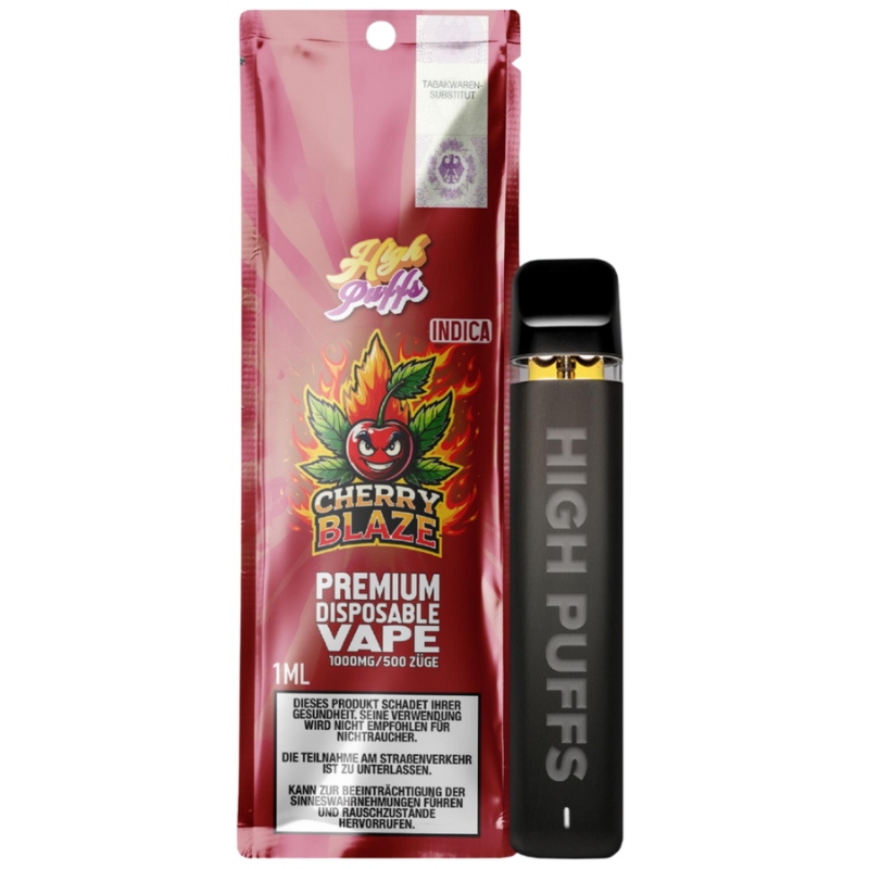 High Puffs 1ml Vape | Cherry Blaze