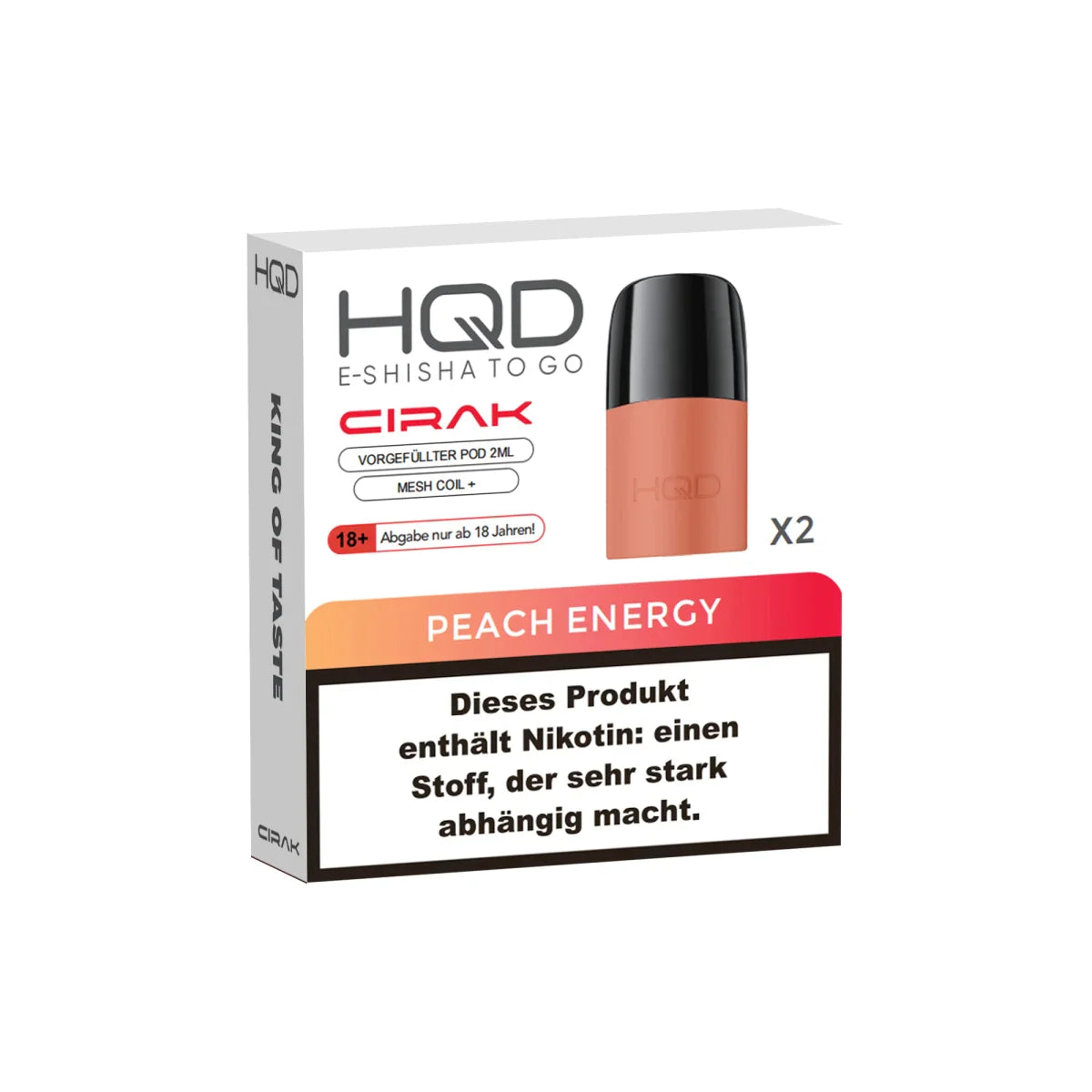 HQD Cirak Pods | 2 x 2ml | Peach Energy