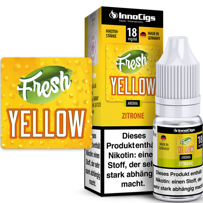 Fresh Yellow Zitrone Aroma von InnoCigs 10ml Liquid Großhandel