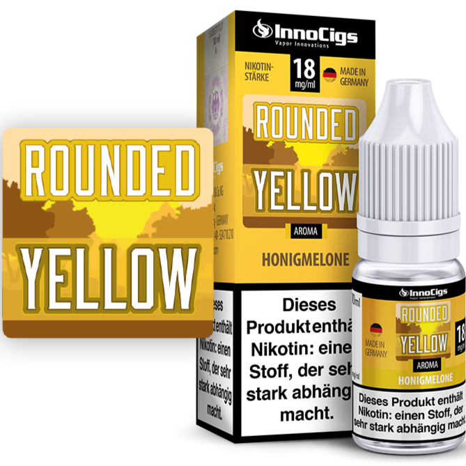 Rounded Yellow Honigmelonen Aroma von InnoCigs 10ml Liquid Großhandel