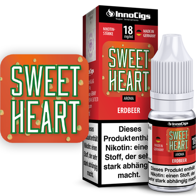 Sweetheart Erdbeere Aroma von InnoCigs 10ml Liquid Großhandel