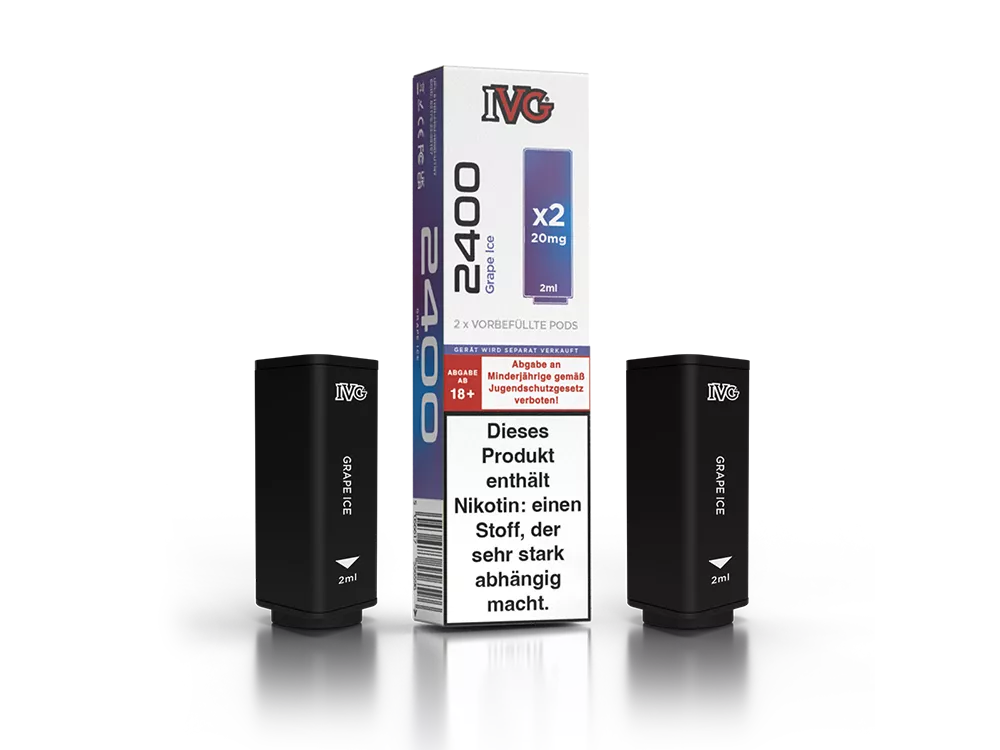 IVG 2400 Pods Grape Ice im Großhandel günstig kaufen