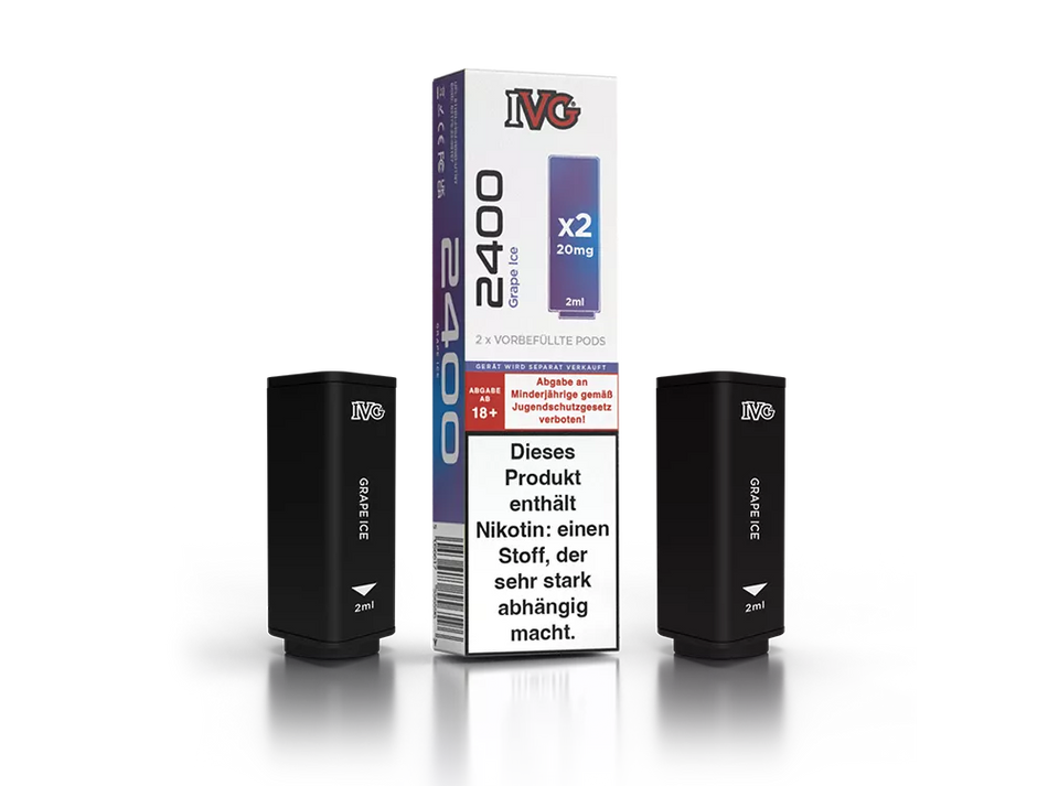 IVG 2400 Pods Grape Ice im Großhandel günstig kaufen
