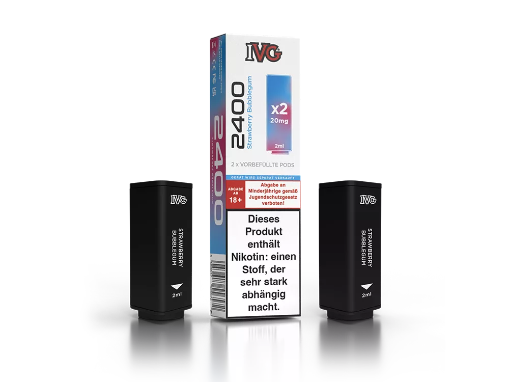 IVG 2400 Pods Strawberry Bubblegum im Großhandel günstig kaufen