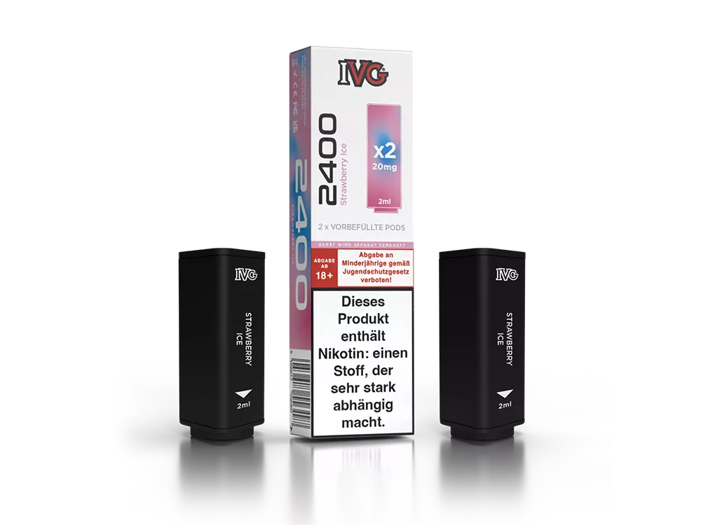 IVG 2400 Pods Strawberry Ice im Großhandel günstig kaufen