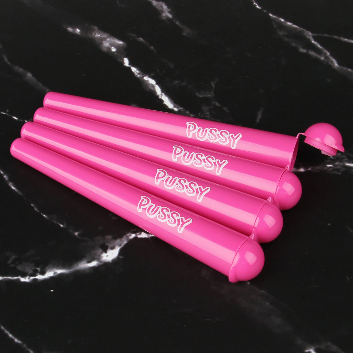 4 x PUSSY Joint Hüllen Case J Tube Hülsen in Rosa Pink 2