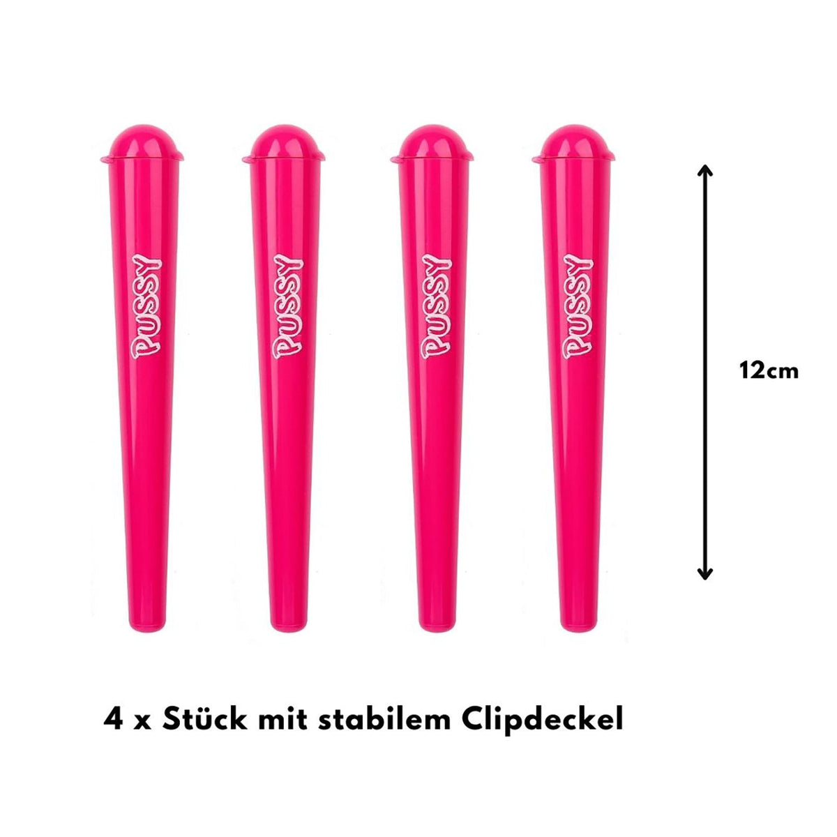 4 x PUSSY Joint Hüllen Case J Tube Hülsen in Rosa Pink 5