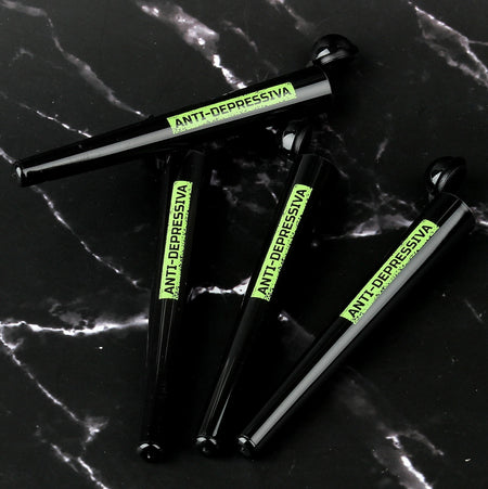 4 x ANTI DEPRESSIVA Joint Hülle Hüllen Case J Tube Hülsen in schwarz 5