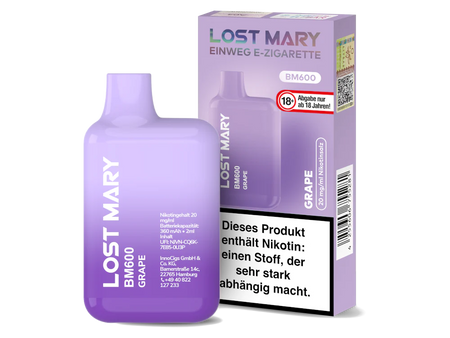 Lost Mary BM600 Vape Grape Großhandel