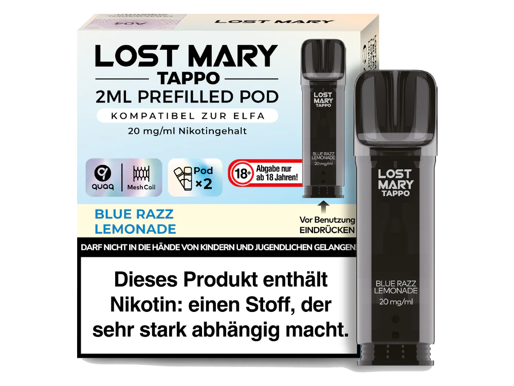 Lost Mary Tappo Pods Blue Razz Lemonade im Großhandel günstig kaufen