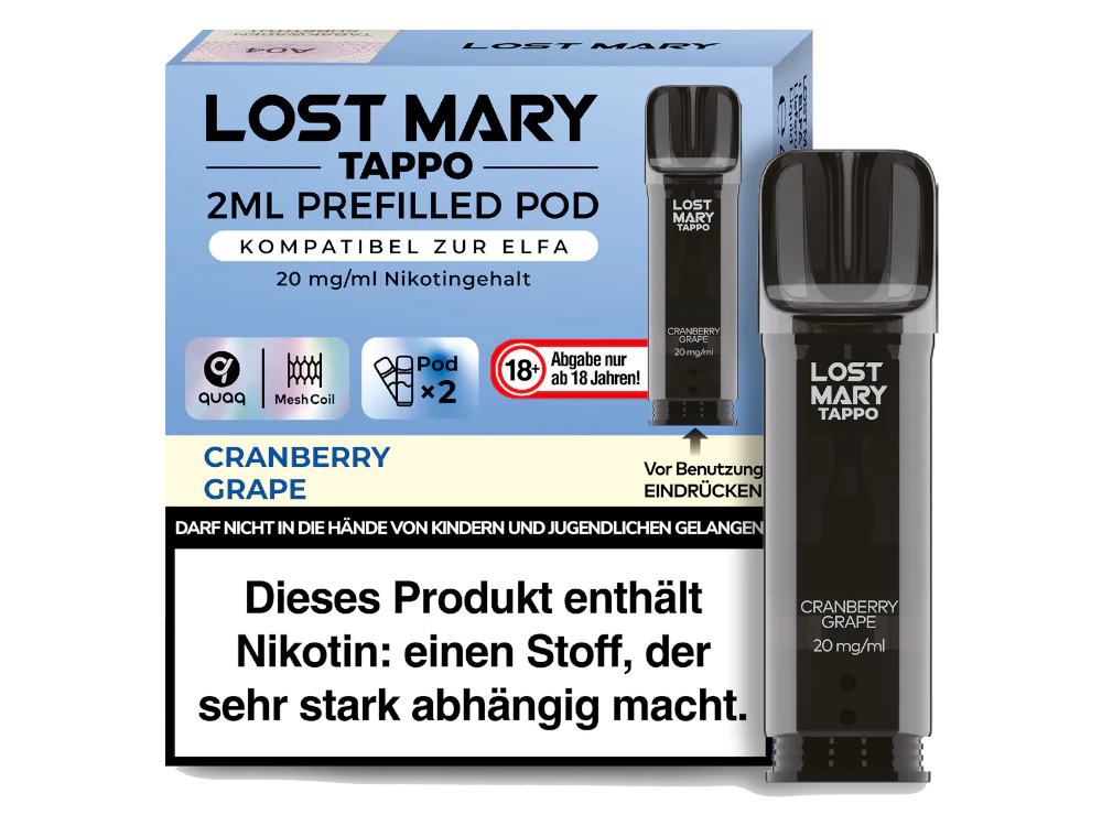 Lost Mary Tappo Pods Cranberry Grape im Großhandel günstig kaufen