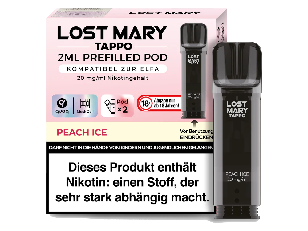 Lost Mary Tappo Pods Peach Ice&nbsp;im Großhandel günstig kaufen