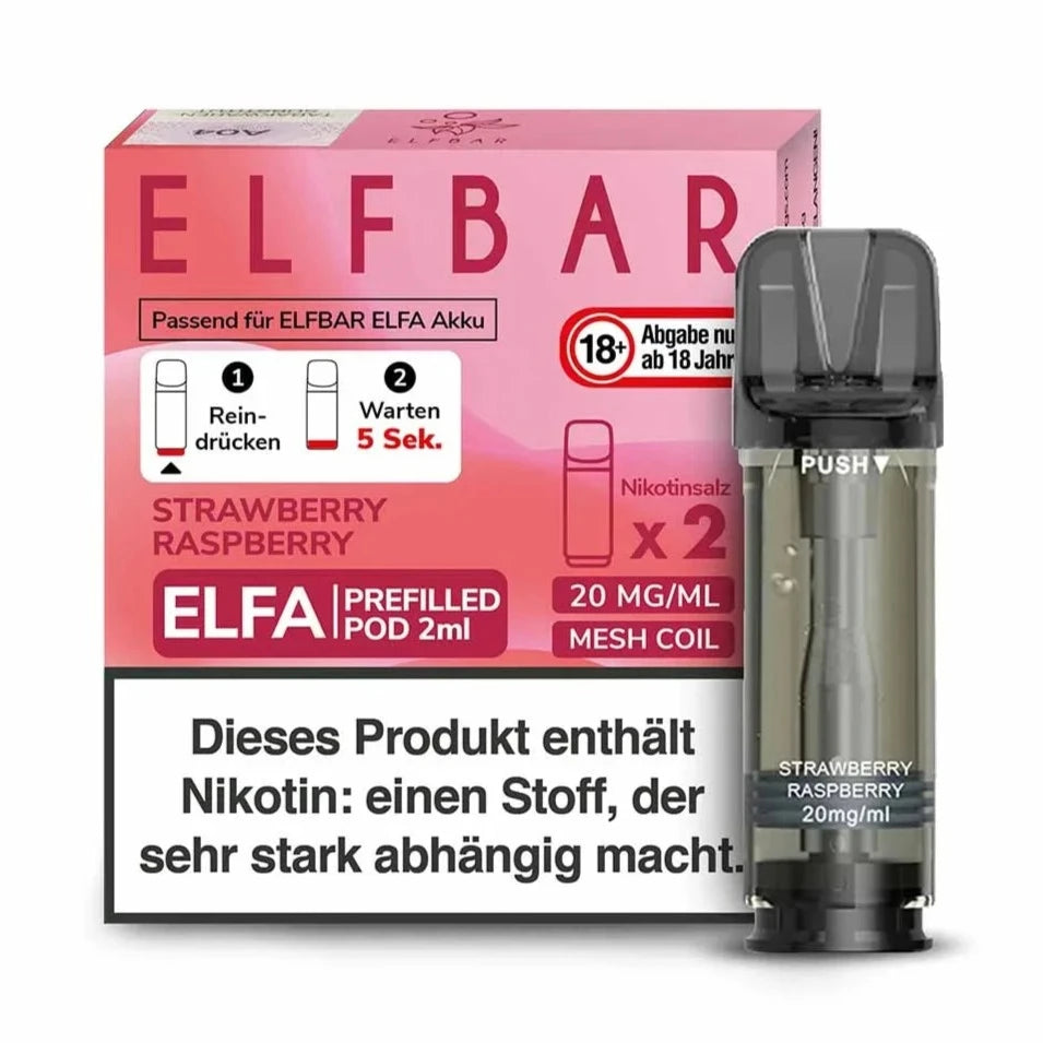 Elf Bar ELFA Strawberry Raspberry Pods im Großhandel günstig kaufen
