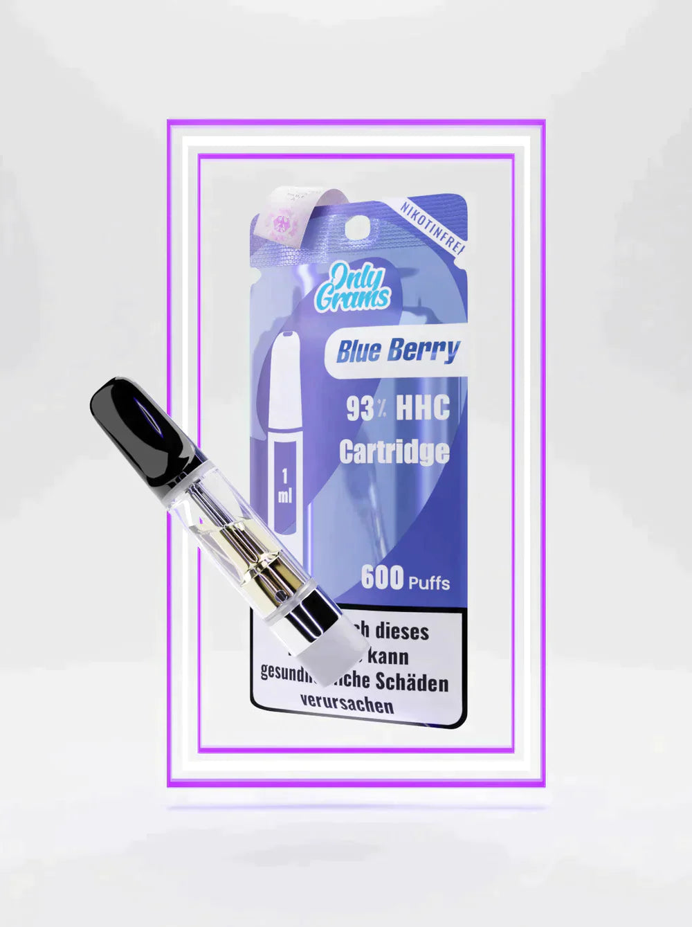 Only Grams HHC Vape Pen Kartusche | BLUE BERRY | 93% | 1ml