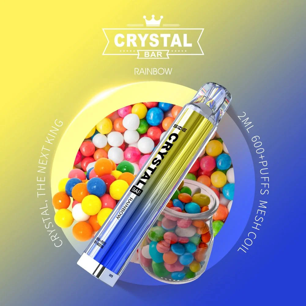 crystal bar vape rainbow skittlez