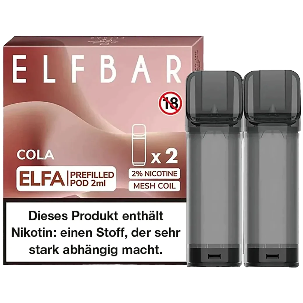 Elf Bar ELFA Prefilled Pod 2er Pack (2 x 1ml) mit dem Geschmack Cola günstig kaufen