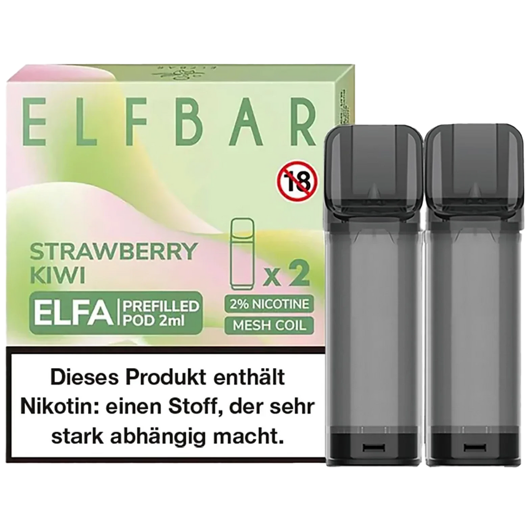 Elf Bar ELFA Prefilled Pod 2er Pack (2 x 1ml) mit dem Geschmack Strawberry Kiwi günstig kaufen